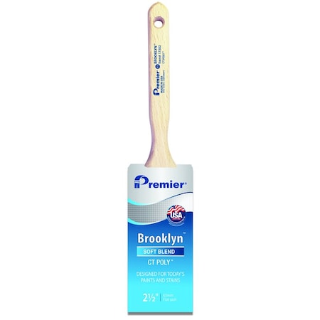 Brooklyn Premier Brooklyn 2-1/2 in. Soft Angle Paint Brush 17302